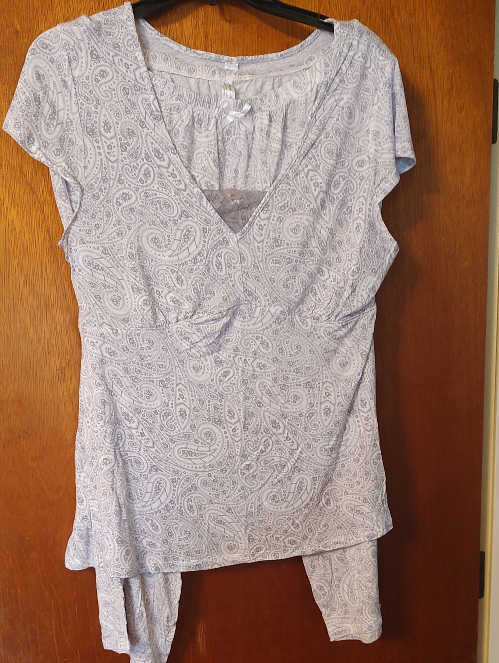 Marilyn Monroe Light Lavender Paisley V-Neck Camisole Top